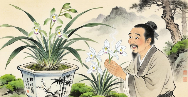马年春节后墨兰首开花,记录首次养兰开花的惊喜时刻